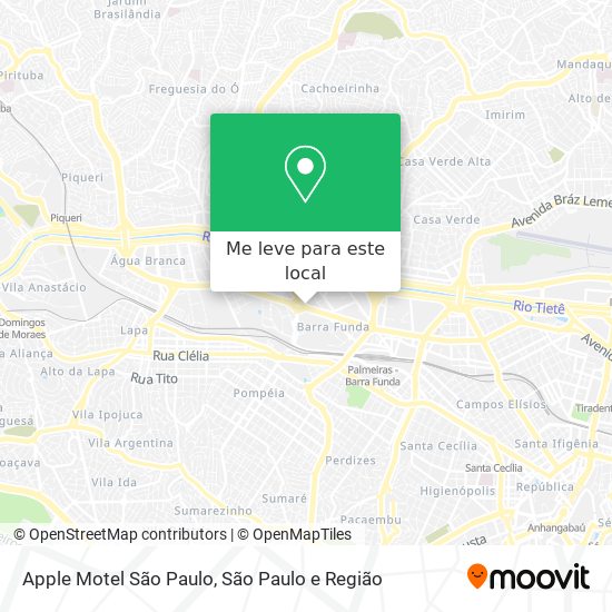 Apple Motel São Paulo mapa