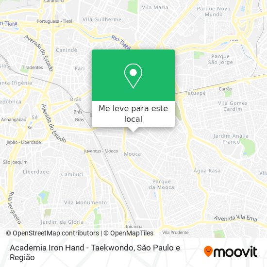 Academia Iron Hand - Taekwondo mapa