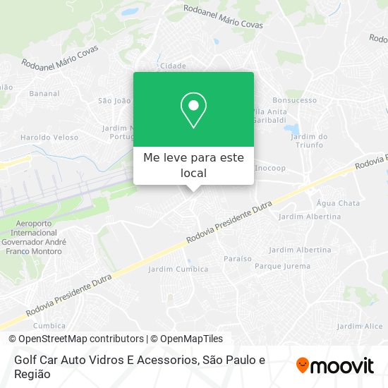 Golf Car Auto Vidros E Acessorios mapa