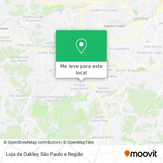 Loja da Oakley mapa