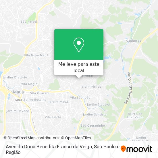 Avenida Dona Benedita Franco da Veiga mapa