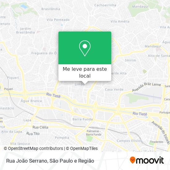 Rua João Serrano mapa