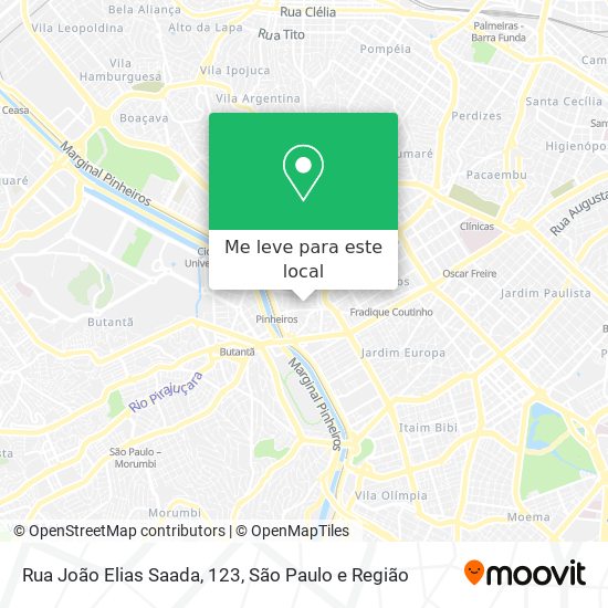 Rua João Elias Saada, 123 mapa
