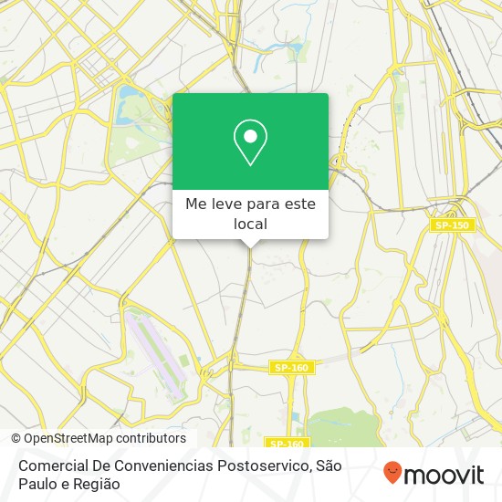 Comercial De Conveniencias Postoservico, Avenida Jabaquara, 603 Saúde São Paulo-SP 04045-010 mapa