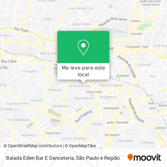 Balada Eden Bar E Danceteria mapa