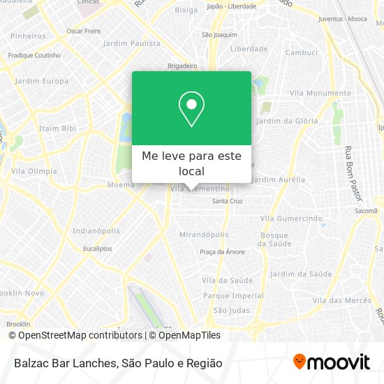 Balzac Bar Lanches mapa