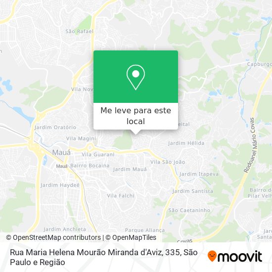 Rua Maria Helena Mourão Miranda d'Aviz, 335 mapa