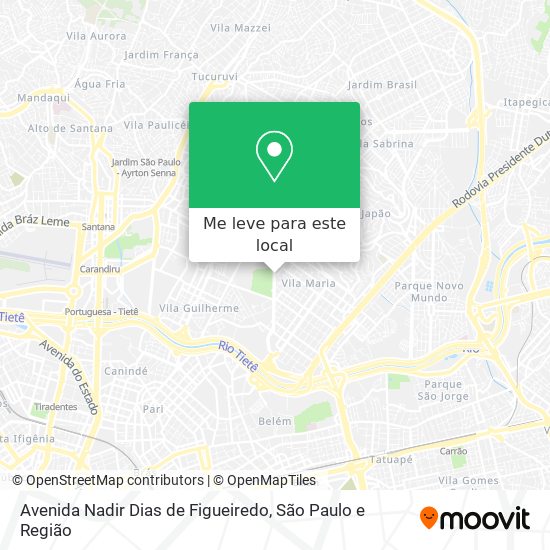 Avenida Nadir Dias de Figueiredo mapa