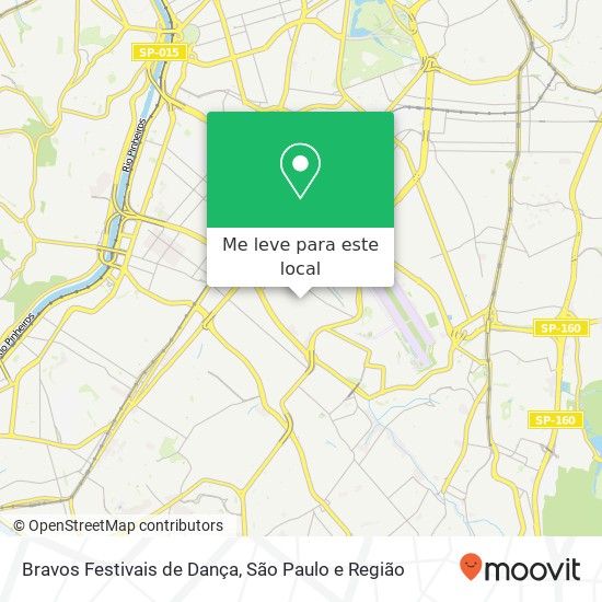 Bravos Festivais de Dança mapa