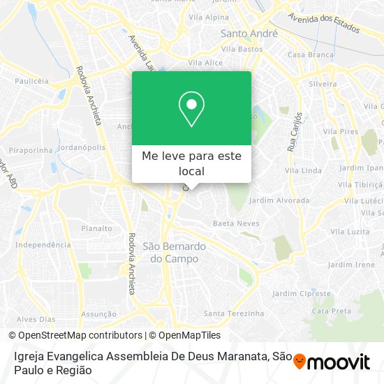 Igreja Evangelica Assembleia De Deus Maranata mapa