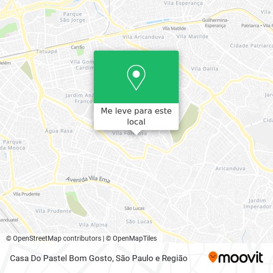 Casa Do Pastel Bom Gosto mapa