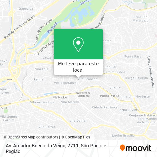 Av. Amador Bueno da Veiga, 2711 mapa