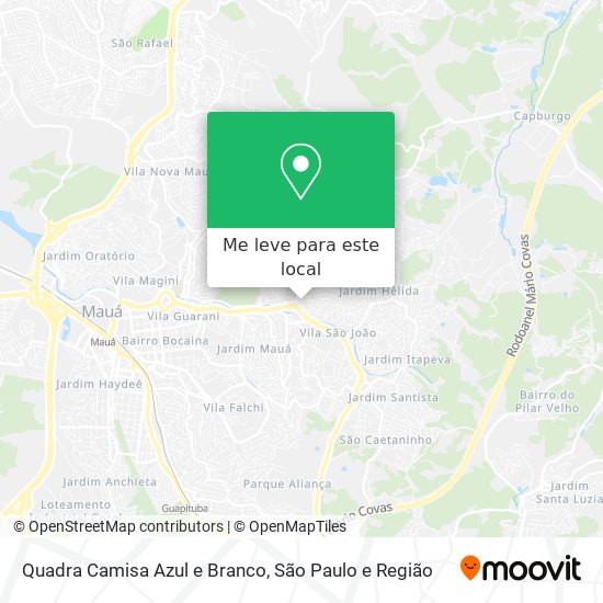 Quadra Camisa Azul e Branco mapa