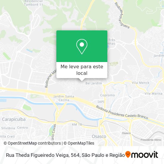 Rua Theda Figueiredo Veiga, 564 mapa
