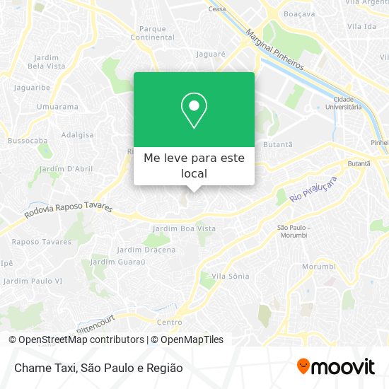 Chame Taxi mapa