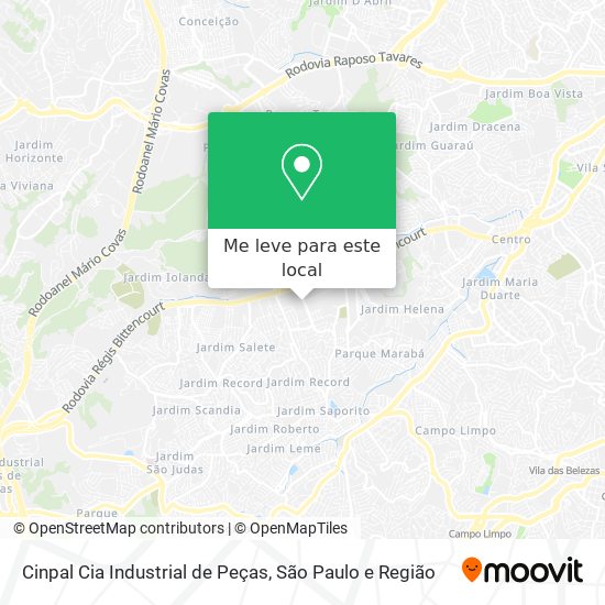 Cinpal Cia Industrial de Peças mapa