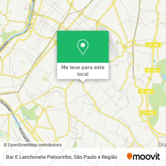Bar E Lanchonete Pelourinho mapa