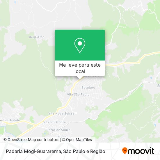 Padaria Mogi-Guararema mapa