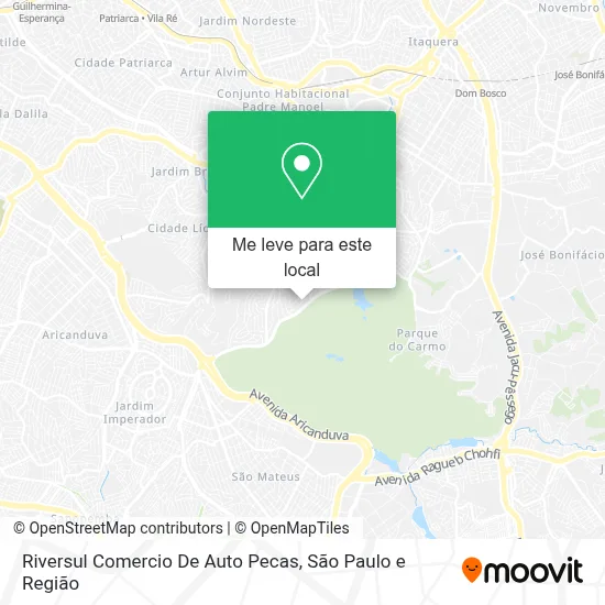 Riversul Comercio De Auto Pecas mapa