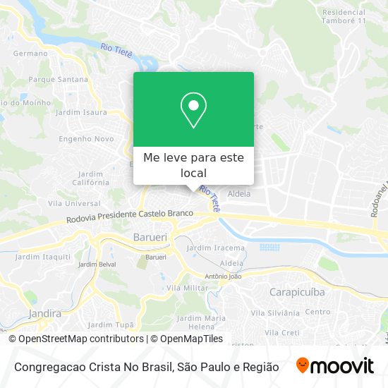 Congregacao Crista No Brasil mapa