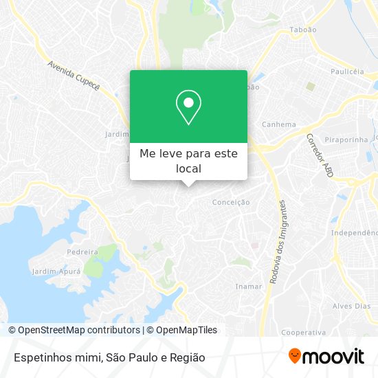 Espetinhos mimi mapa