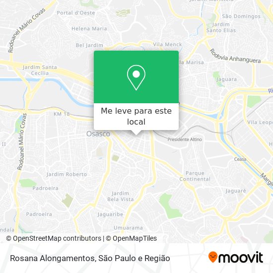 Rosana Alongamentos mapa