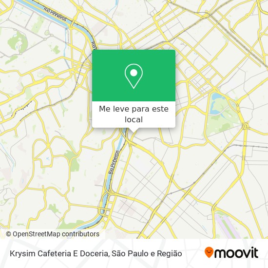 Krysim Cafeteria E Doceria mapa