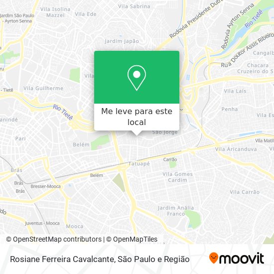 Rosiane Ferreira Cavalcante mapa