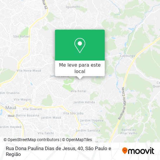 Rua Dona Paulina Dias de Jesus, 40 mapa