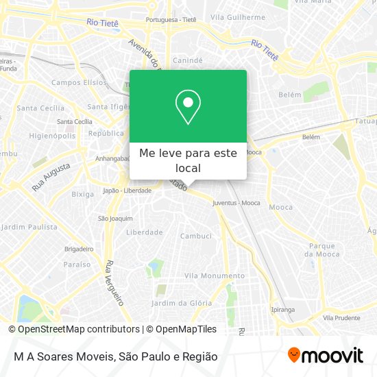 M A Soares Moveis mapa