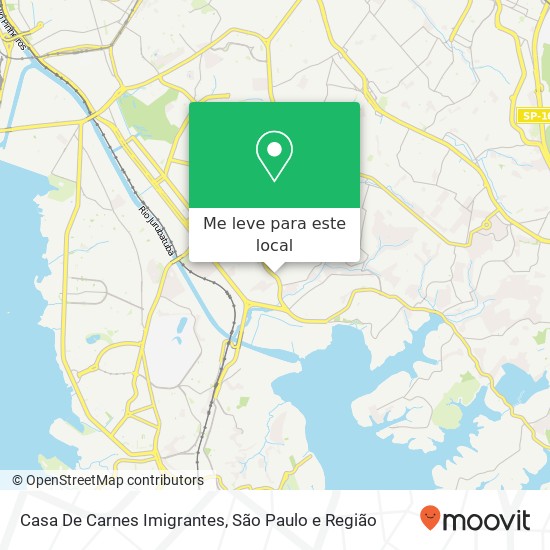 Casa De Carnes Imigrantes, Avenida Nossa Senhora do Sabará, 5089 Campo Grande São Paulo-SP 04447-021 mapa