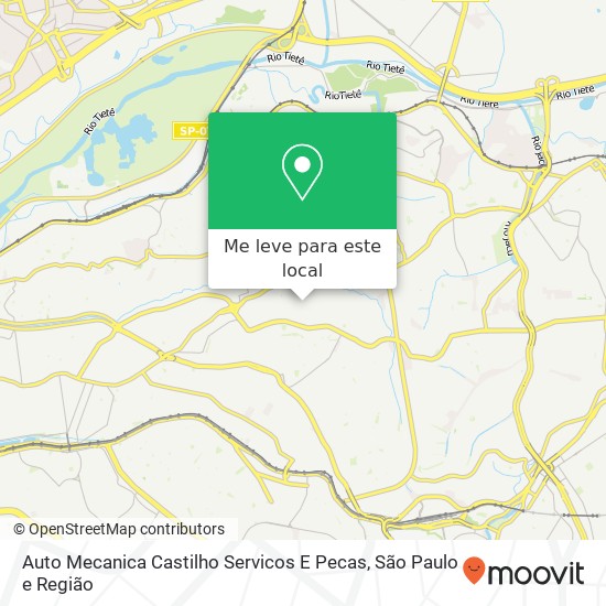 Auto Mecanica Castilho Servicos E Pecas, Rua Engenheiro Osvaldo Andreani, 101 Ponte Rasa São Paulo-SP 03877-100 mapa