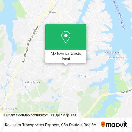 Ravizeira Transportes Express mapa
