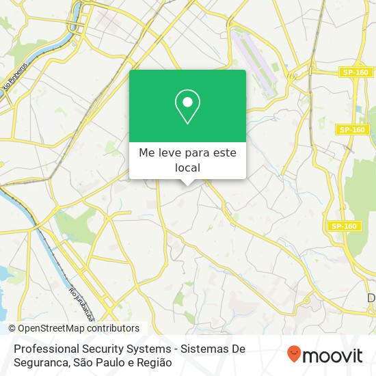 Professional Security Systems - Sistemas De Seguranca, Rua Sebastião de Andrade Bonani, 399 Cidade Ademar São Paulo-SP 04649-050 mapa