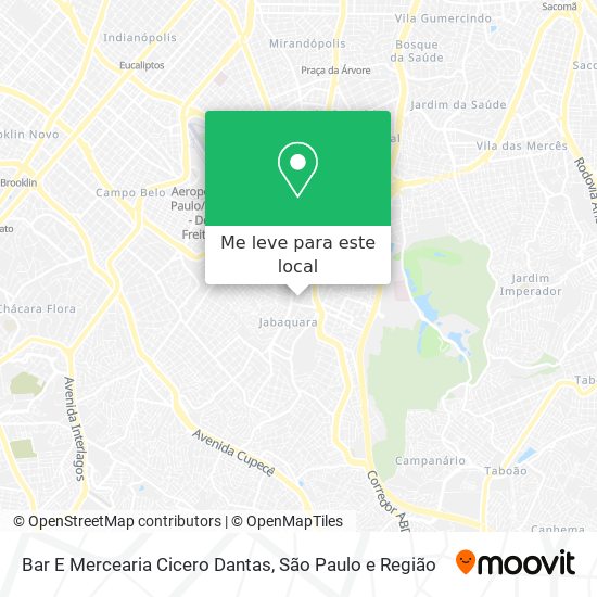 Bar E Mercearia Cicero Dantas mapa