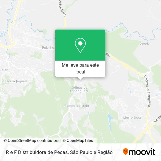 R e F Distribuidora de Pecas mapa