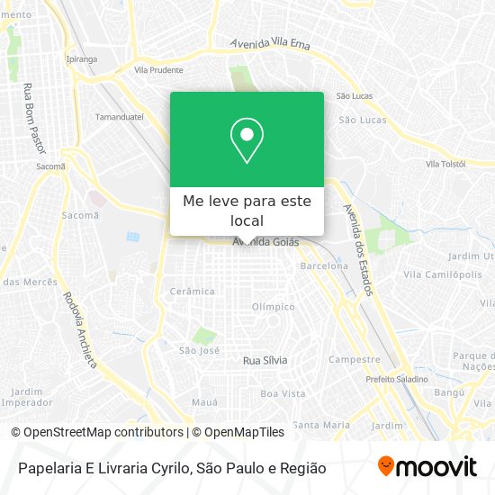 Papelaria E Livraria Cyrilo mapa