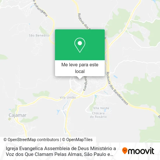 Igreja Evangelica Assembleia de Deus Ministério a Voz dos Que Clamam Pelas Almas mapa