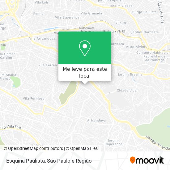 Esquina Paulista mapa