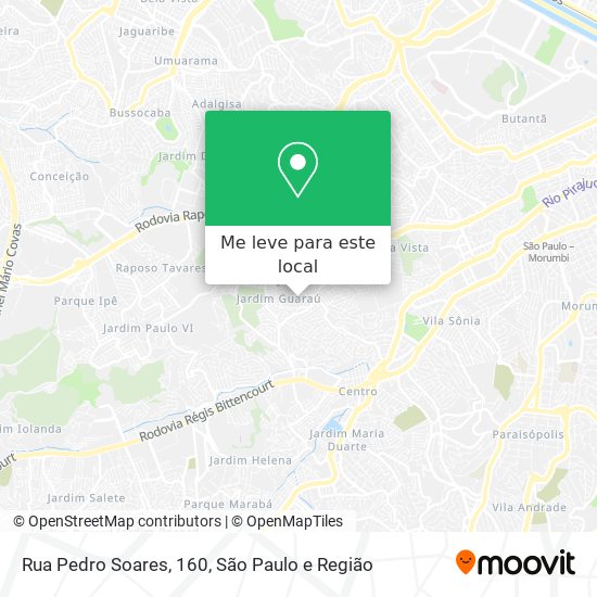Rua Pedro Soares, 160 mapa