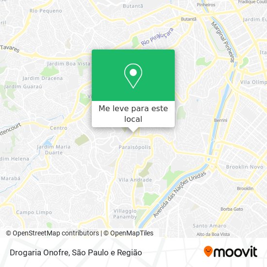 Drogaria Onofre mapa