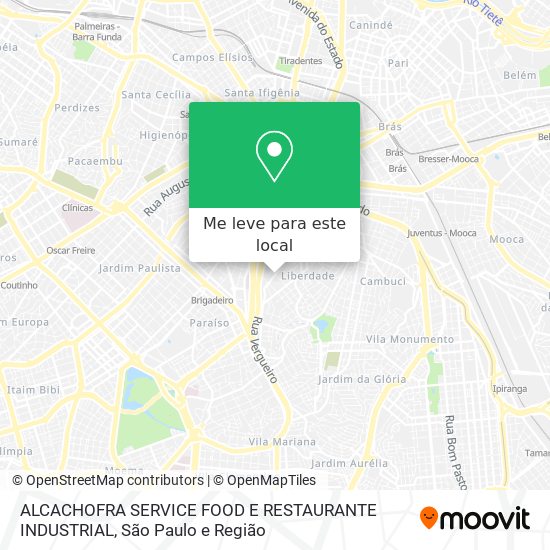 ALCACHOFRA SERVICE FOOD E RESTAURANTE INDUSTRIAL mapa