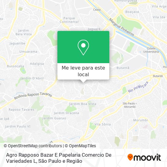 Agro Rapposo Bazar E Papelaria Comercio De Variedades L mapa