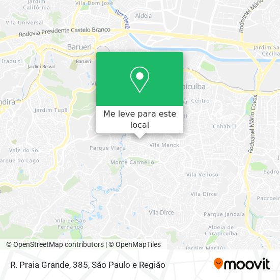 R. Praia Grande, 385 mapa