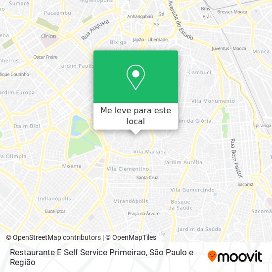 Restaurante E Self Service Primeirao mapa