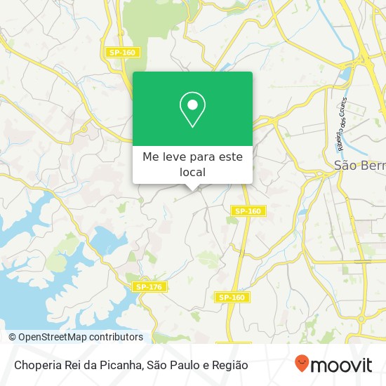 Choperia Rei da Picanha, Avenida Dom Pedro I Conceição Diadema-SP 09991-000 mapa