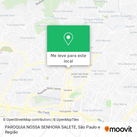 PAROQUIA NOSSA SENHORA SALETE mapa