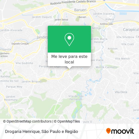 Drogaria Henrique mapa