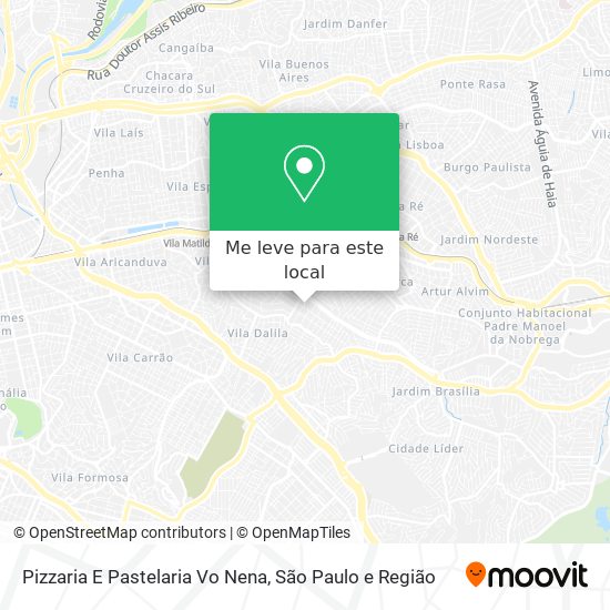 Pizzaria E Pastelaria Vo Nena mapa
