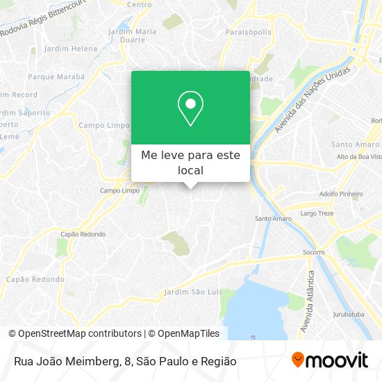 Rua João Meimberg, 8 mapa